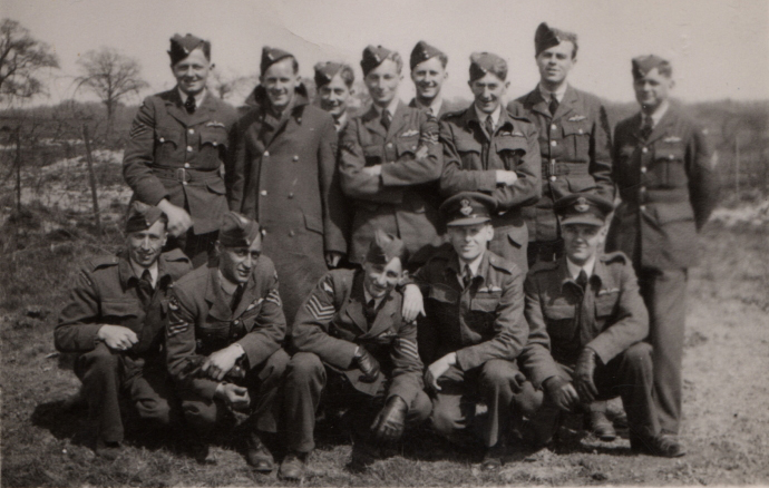 Wilfrid Riches with other pilots including Pelletier